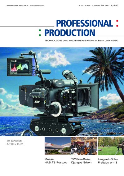 PROFESSIONAL PRODUCTION magazine side cover June 2008