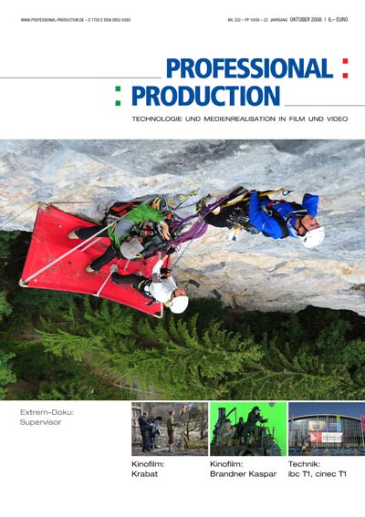 PROFESSIONAL PRODUCTION magazine side cover October 2008