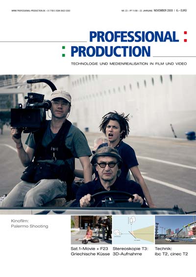 PROFESSIONAL PRODUCTION magazine side cover November 2008