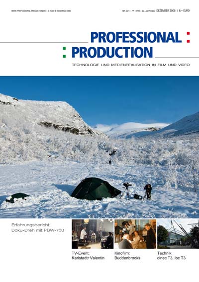 PROFESSIONAL PRODUCTION magazine side cover December 2008