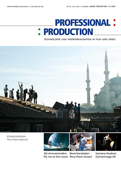 PROFESSIONAL PRODUCTION magazine side cover January/February 2009