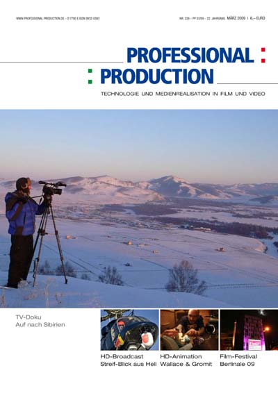 PROFESSIONAL PRODUCTION magazine side cover March 2009