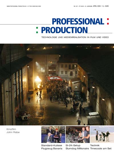 PROFESSIONAL PRODUCTION magazine side cover April 2009
