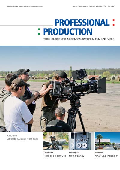 PROFESSIONAL PRODUCTION magazine side cover May/June 2009