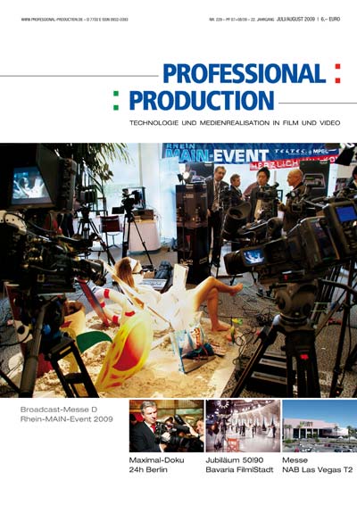 PROFESSIONAL PRODUCTION magazine side cover July/August 2009
