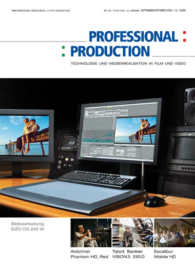 PROFESSIONAL PRODUCTION magazine side cover September/October 2009