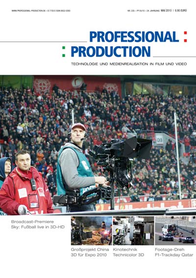 PROFESSIONAL PRODUCTION magazine side cover May 2010