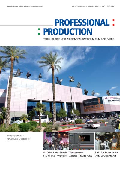PROFESSIONAL PRODUCTION magazine side cover June/July 2010