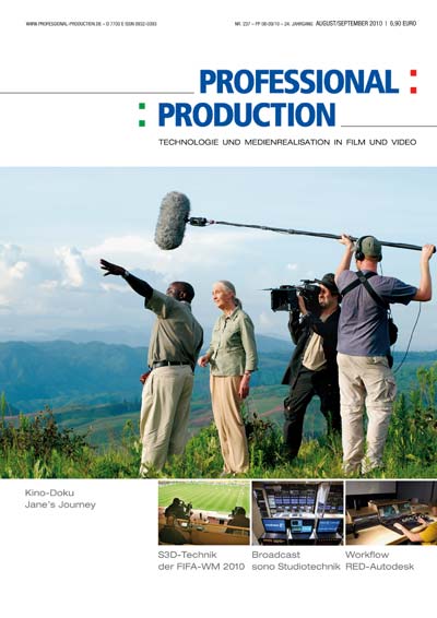 PROFESSIONAL PRODUCTION magazine side cover August/September 2010