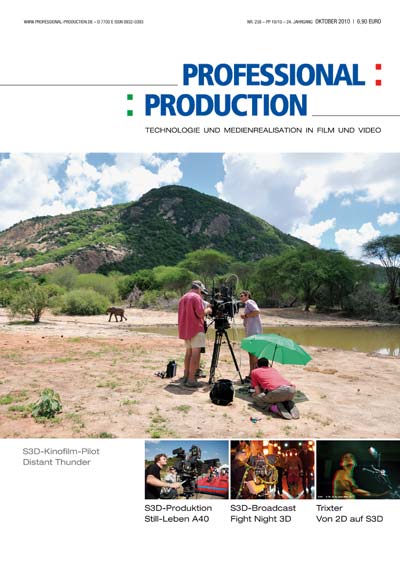 PROFESSIONAL PRODUCTION magazine side cover October 2010