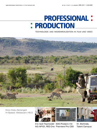 PROFESSIONAL PRODUCTION magazine side cover April 2011