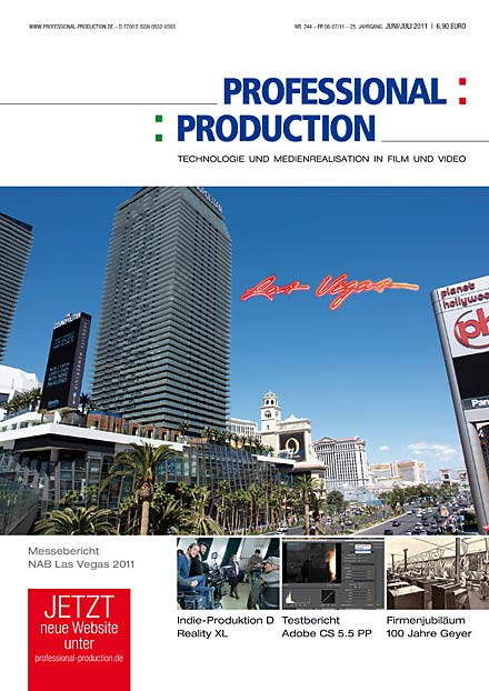PROFESSIONAL PRODUCTION magazine side cover June/July 2011