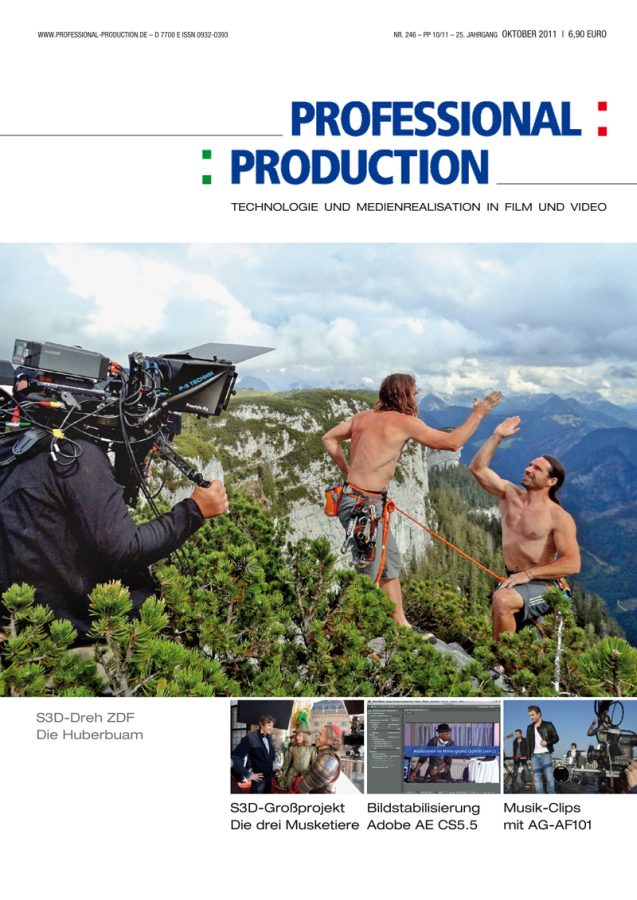 PROFESSIONAL PRODUCTION magazine side cover October 2011