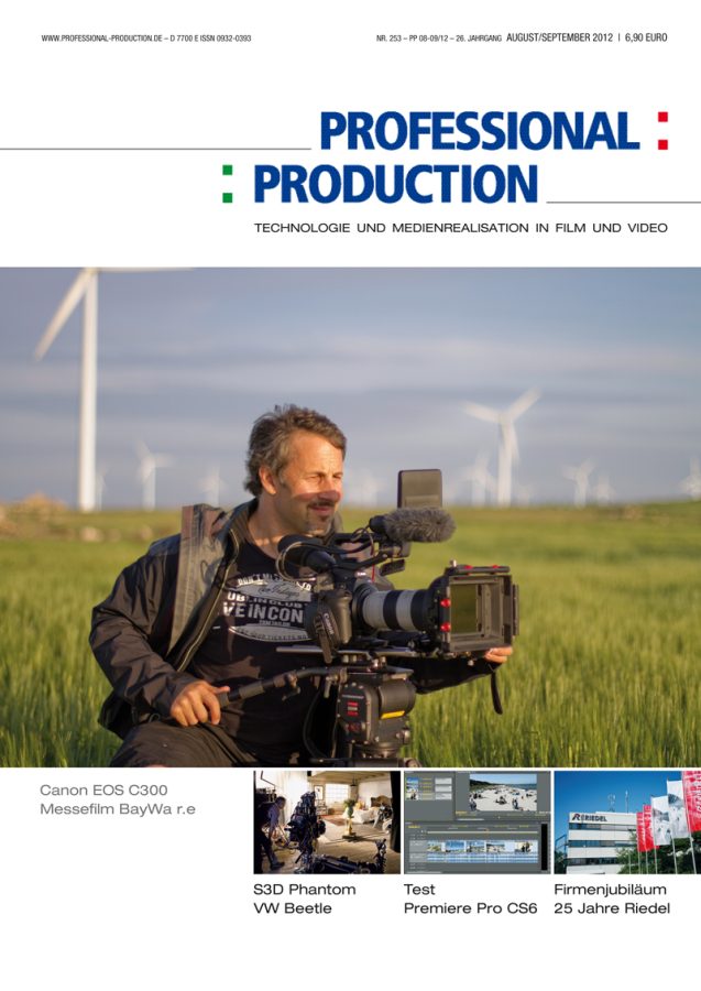 PROFESSIONAL PRODUCTION magazine side cover August/September 2012