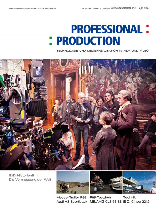 PROFESSIONAL PRODUCTION magazine side cover November/December 2012