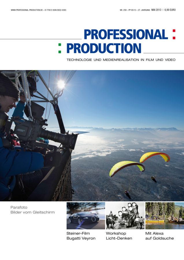 PROFESSIONAL PRODUCTION magazine side cover May 2013