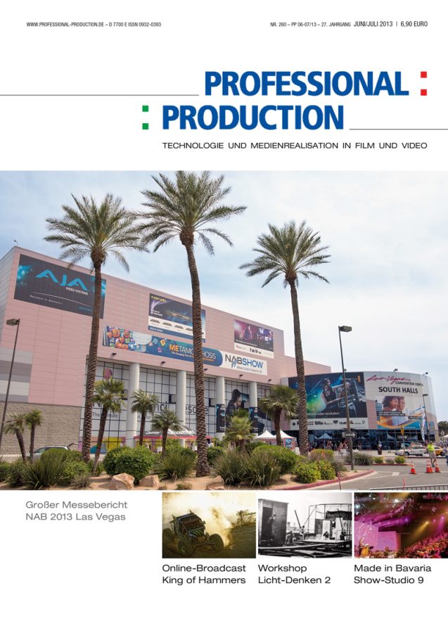 PROFESSIONAL PRODUCTION magazine side cover June/July 2013