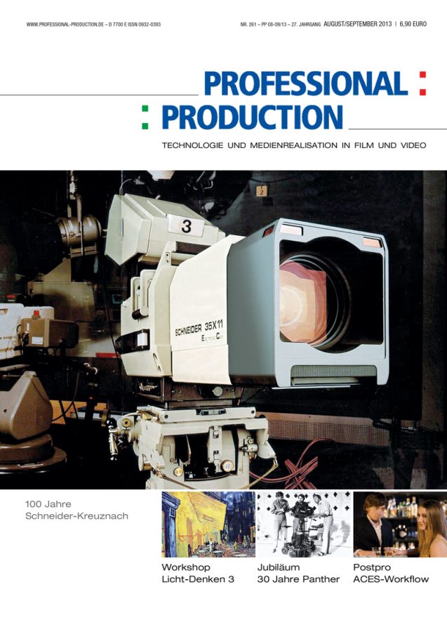 PROFESSIONAL PRODUCTION magazine side cover August/September 2013