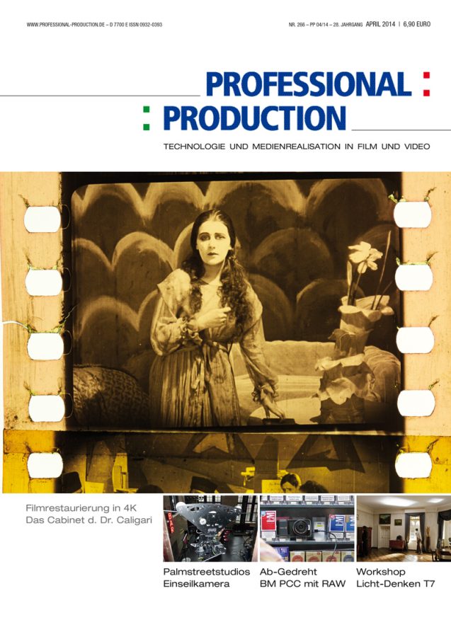 PROFESSIONAL PRODUCTION magazine side cover April 2014