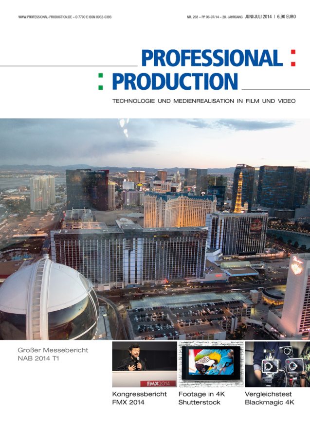 PROFESSIONAL PRODUCTION magazine side cover June/July 2014