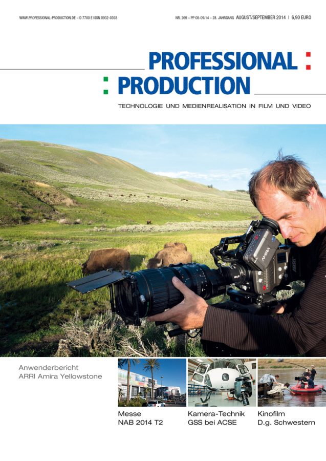 PROFESSIONAL PRODUCTION magazine side cover August/September 2014