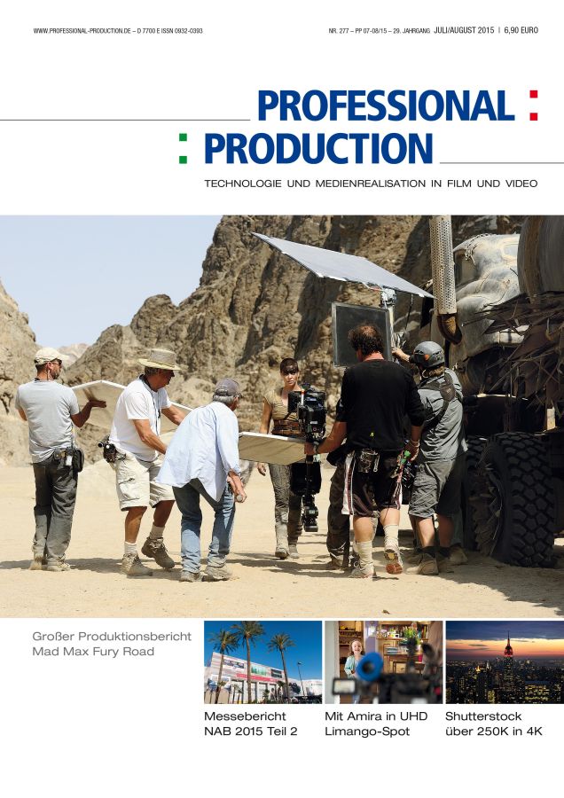 PROFESSIONAL PRODUCTION magazine side cover Issue 277 July/August 2015