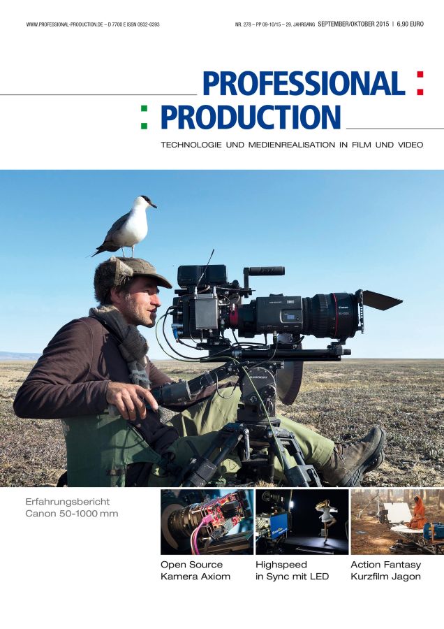 PROFESSIONAL PRODUCTION magazine side cover Issue 278 September/October 2015