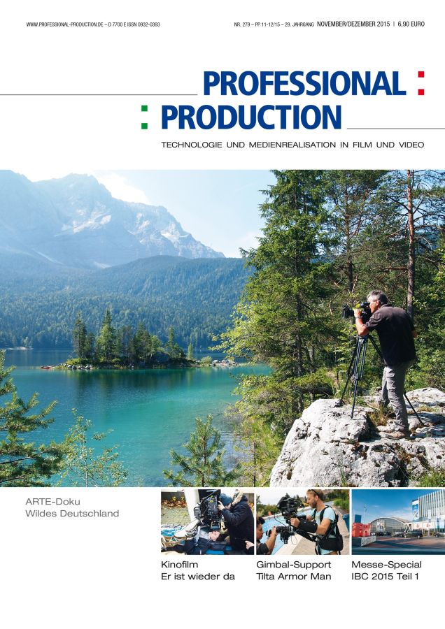 PROFESSIONAL PRODUCTION magazine side cover Issue 279 November/December 2015