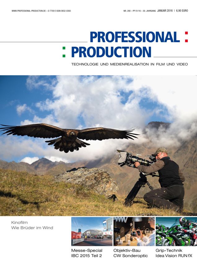 PROFESSIONAL PRODUCTION magazine side cover Issue 280 January 2016