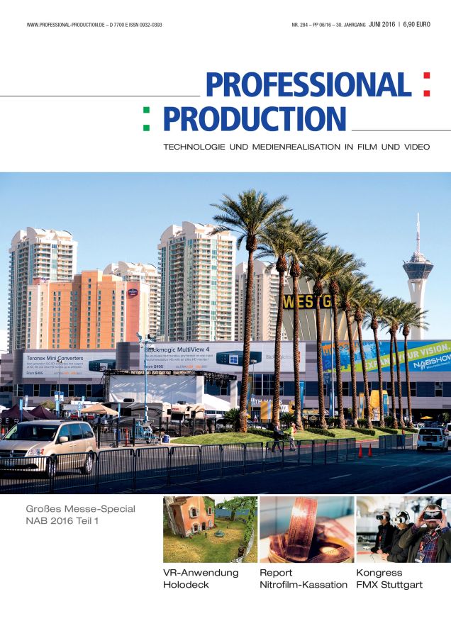 PROFESSIONAL PRODUCTION magazine side cover Issue 284 June 2016