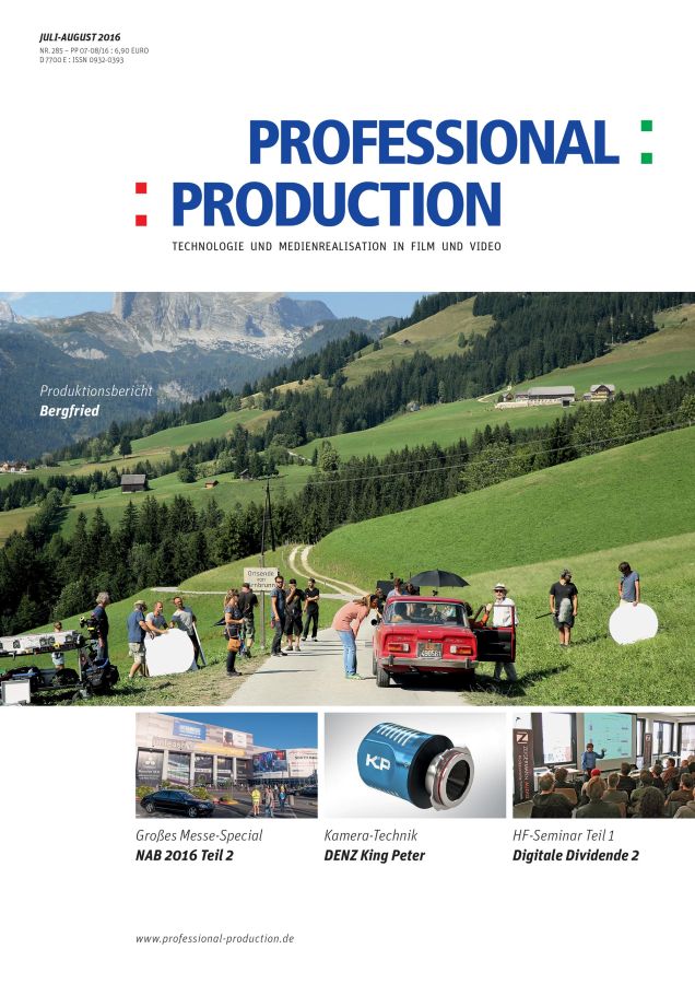 PROFESSIONAL PRODUCTION magazine side cover Issue 285 July/August 2016