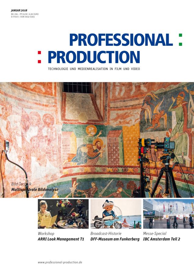 PROFESSIONAL PRODUCTION magazine side cover Issue 296  January 2018
