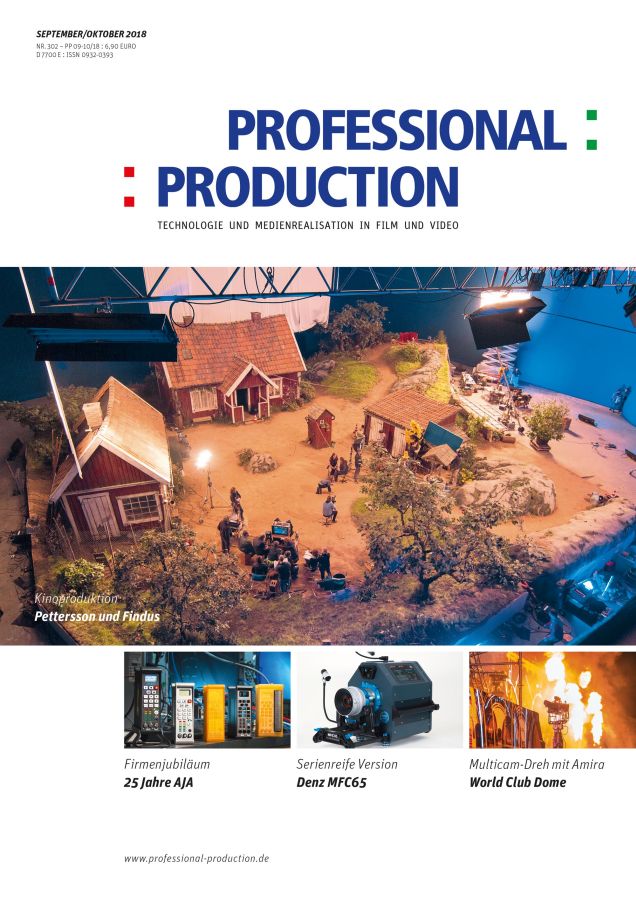 PROFESSIONAL PRODUCTION magazine side cover Issue 302  September/October 2018