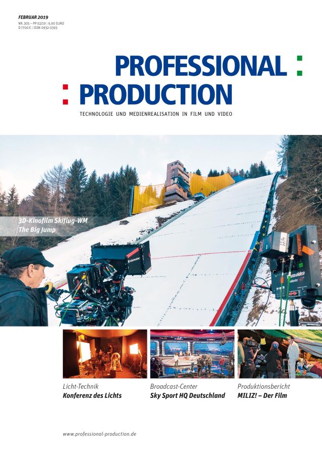 PROFESSIONAL PRODUCTION magazine side cover Issue 305  February 2019