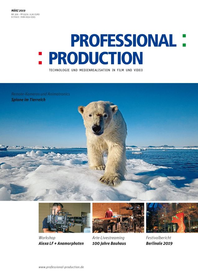PROFESSIONAL PRODUCTION magazine side cover Issue 306  March 2019