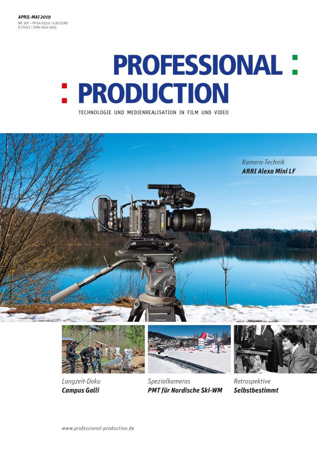 PROFESSIONAL PRODUCTION magazine side cover Issue 307  April/May 2019