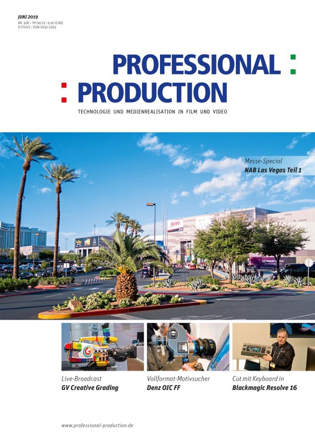 PROFESSIONAL PRODUCTION magazine side cover Issue 308  June 2019