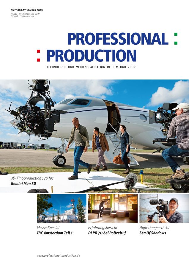 PROFESSIONAL PRODUCTION magazine side cover Issue 310  October/November 2019