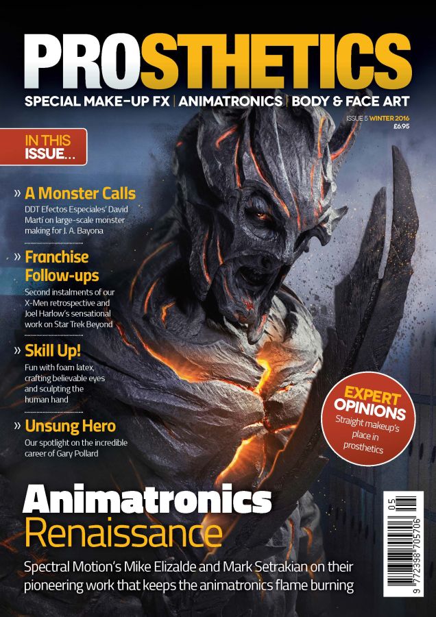 PROSTHETICS magazine side cover Issue 5 Winter 2016