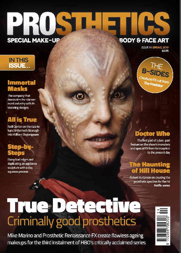 PROSTHETICS magazine side cover Issue 14 Spring 2019