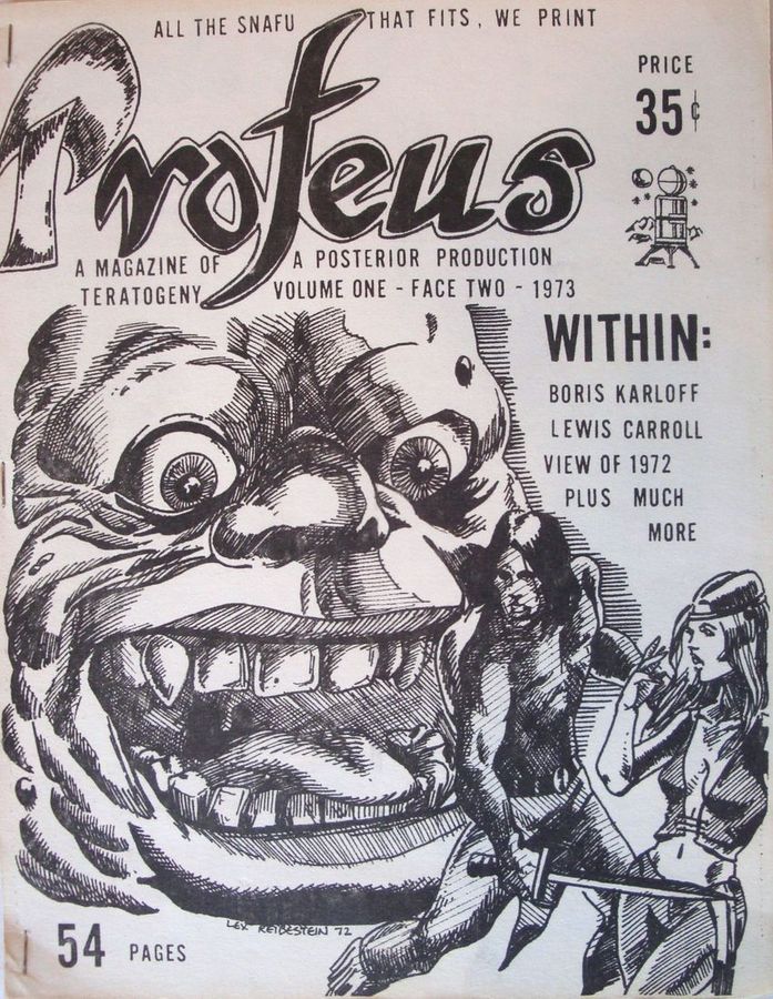 PROTEUS magazine side cover Issue 2  1973