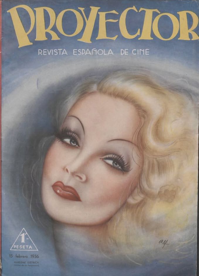 PROYECTOR magazine side cover February 1936