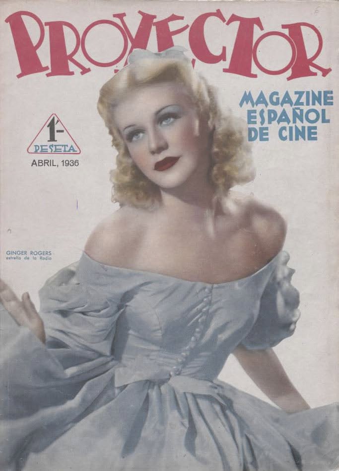 PROYECTOR magazine side cover April 1936
