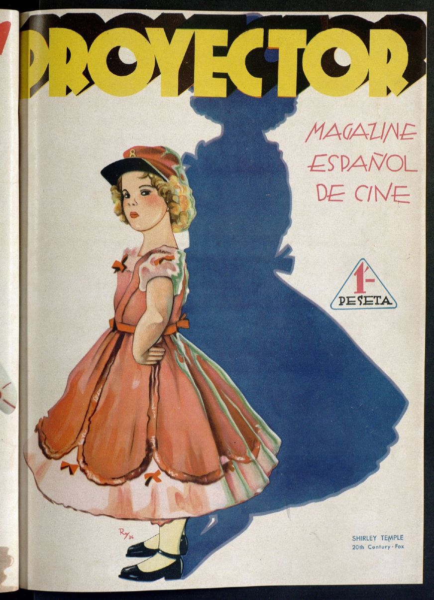 PROYECTOR magazine side cover Issue 8  June 1936