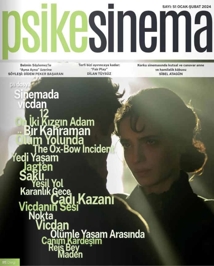 PSIKESINEMA magazine side cover Issue 51  January/February 2024