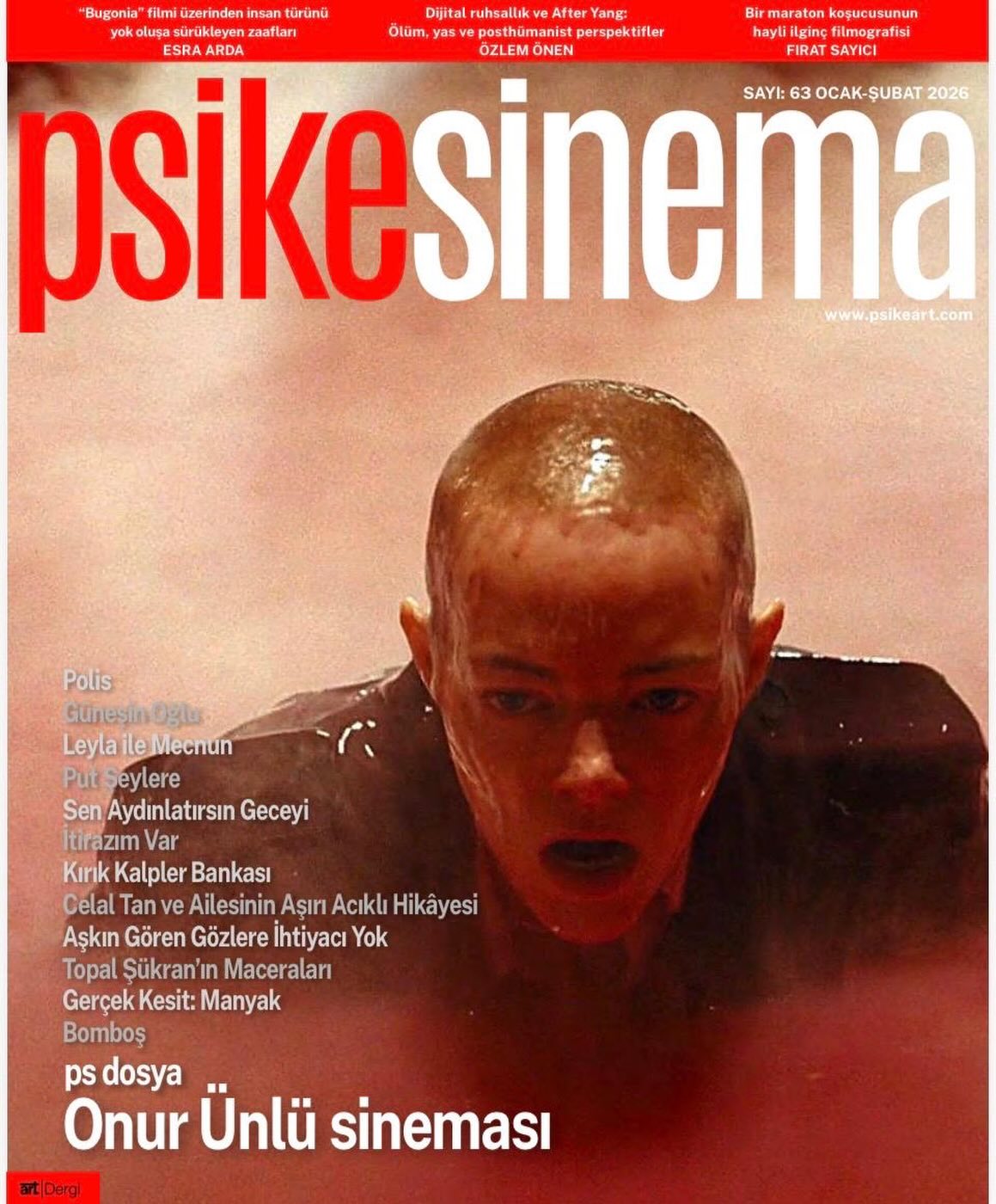 PSIKESINEMA magazine side cover Issue 63  January/February 2026