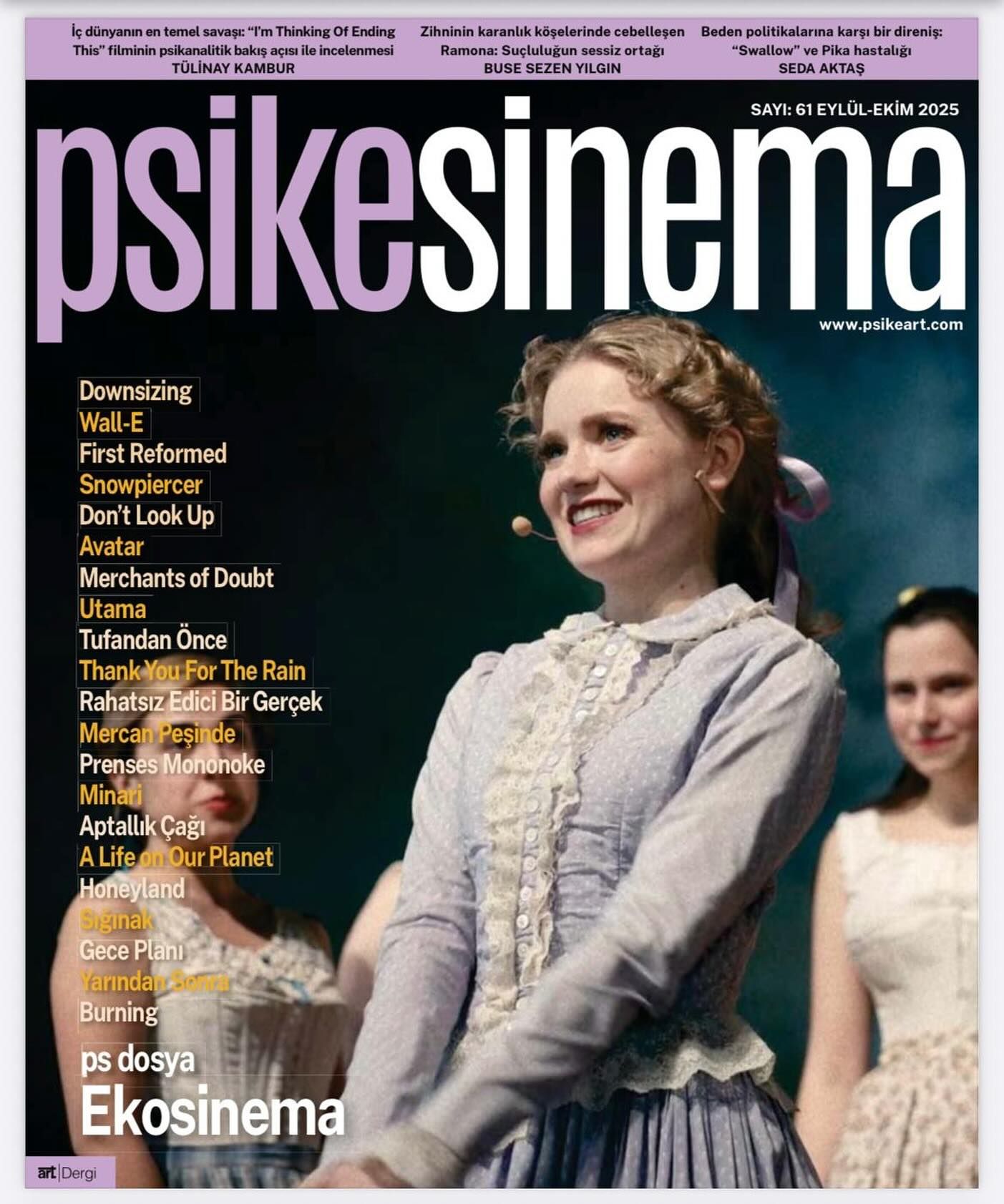 PSIKESINEMA magazine side cover Issue 61  September/October 2025