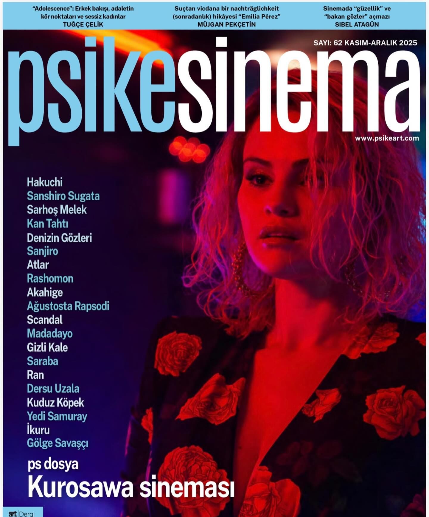 PSIKESINEMA magazine side cover Issue 62  November/December 2025