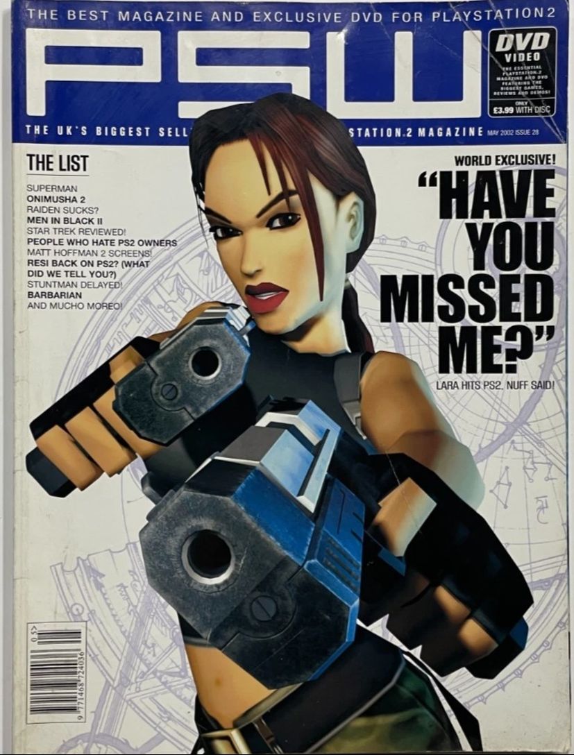 PLAY STATION WORLD magazine side cover Issue 28  May 2002
