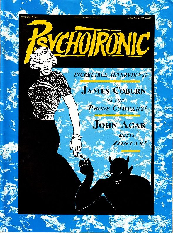 PSYCHOTRONIC VIDEO magazine side cover Issue 9  Vol 1 # 9  1991